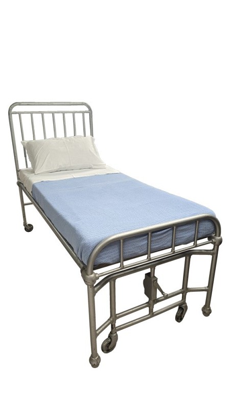 Period Metal 3 Part Bed With Mattress 